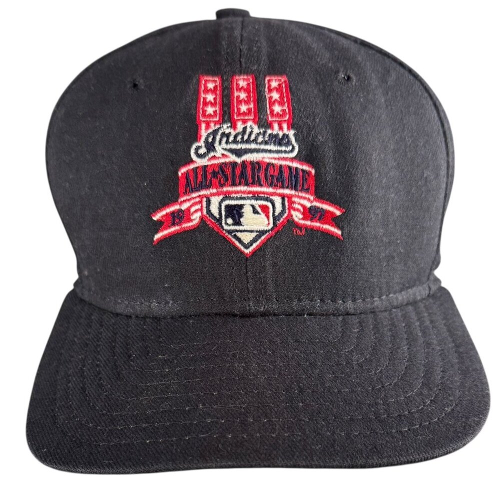 Cleveland Indians All-Star Game 1997 New Era Snapback Hat Black Made In USA One